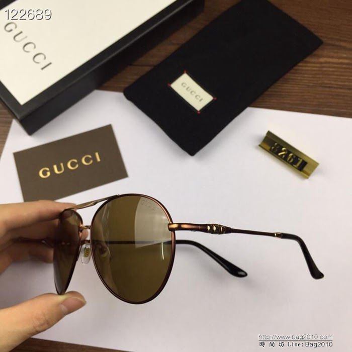 GUCCI古馳 官網同步 歐美風範 原單偏光 男款太陽鏡  lly1210